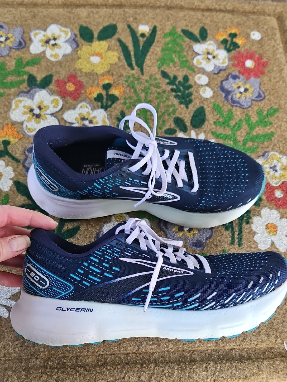Brooks Glycerin 20 Women’s Running Sneakers Blue Purple Size 9.5